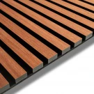 Wood Slat Acoustic Panel by DECIBEL -  60cmx60cm, Mahogany