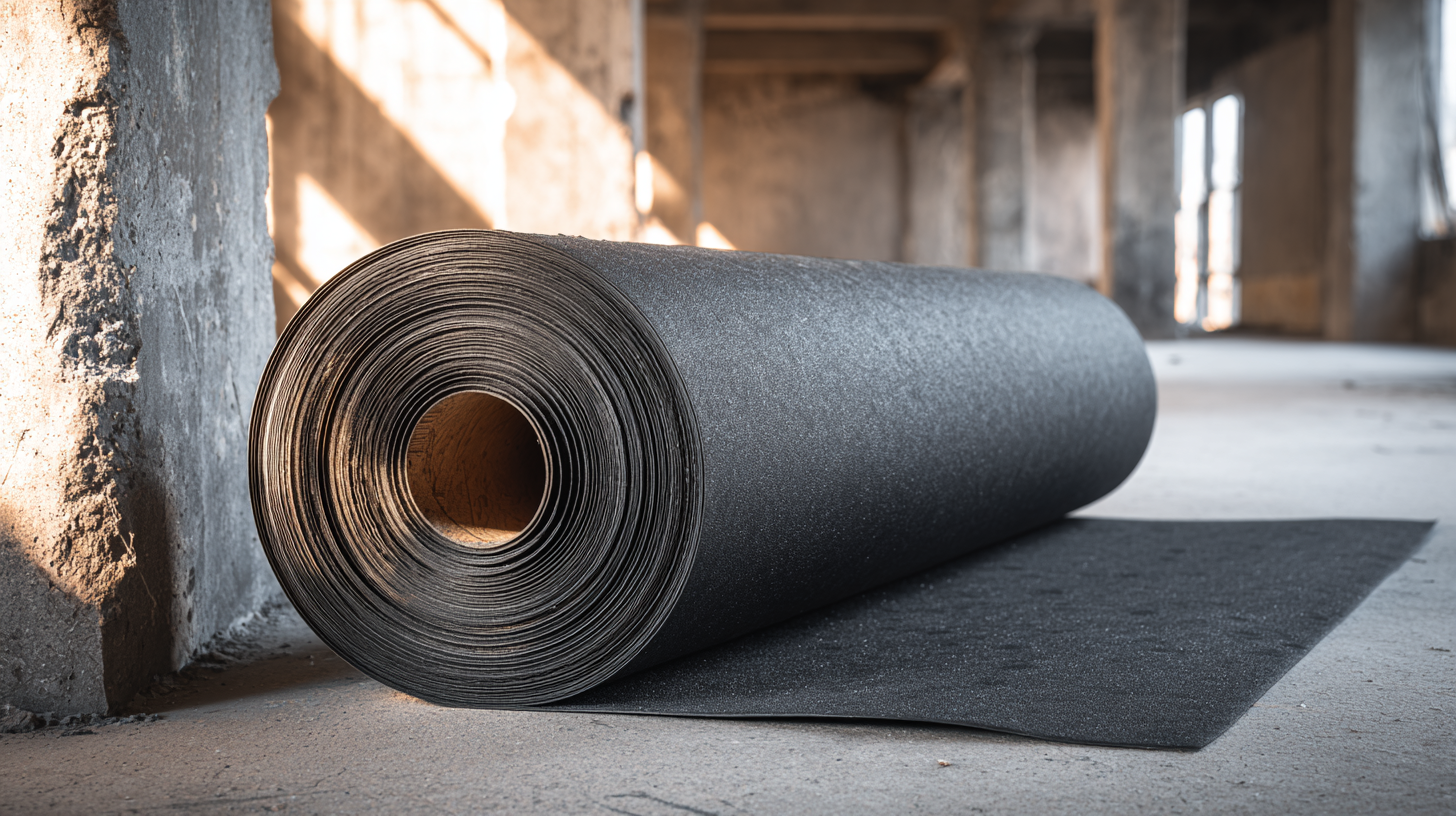 Roll of mass-loaded vinyl for soundproofing