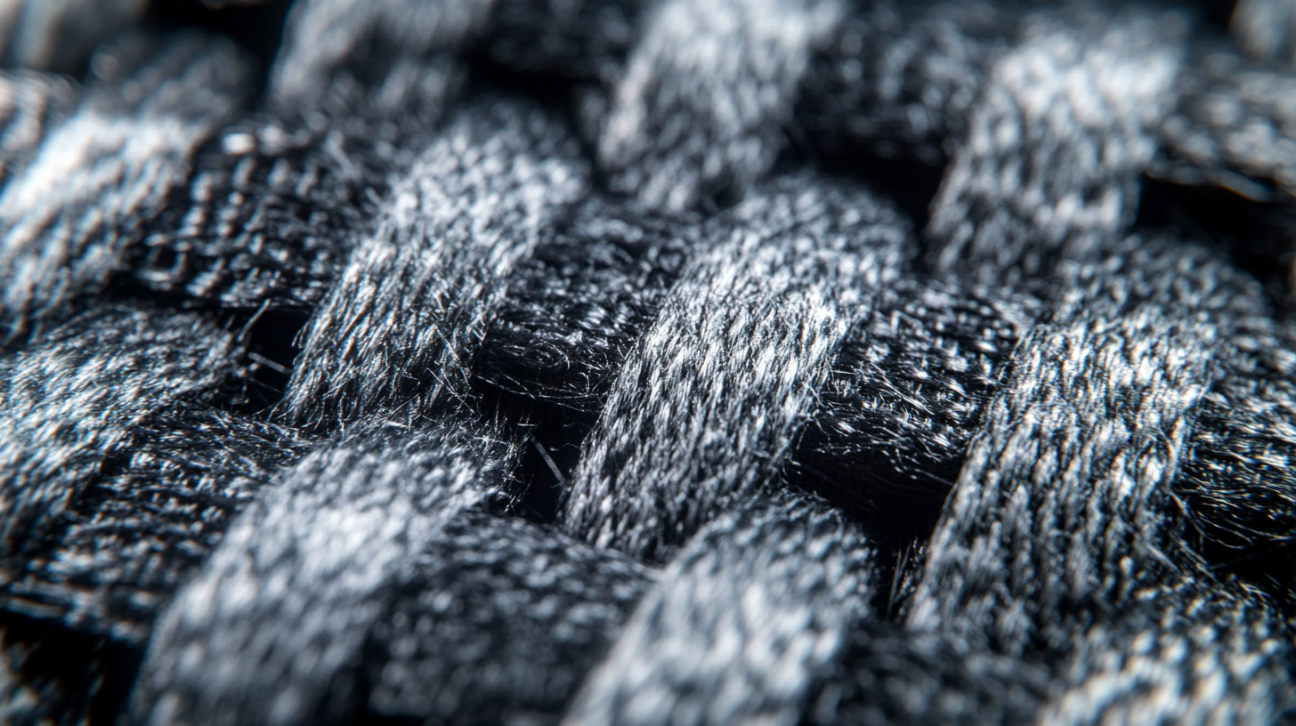 Close-up of acoustic curtain fabric texture used in sound absorption