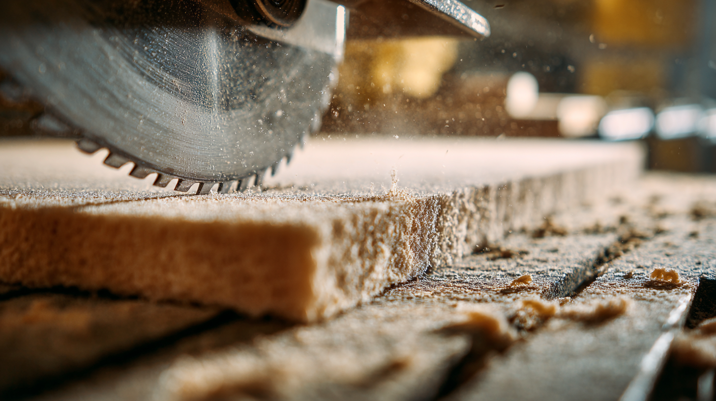 Jigsaw cutting a thick acoustic panel core
