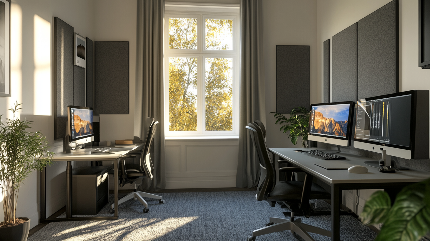 a home office shared by two people