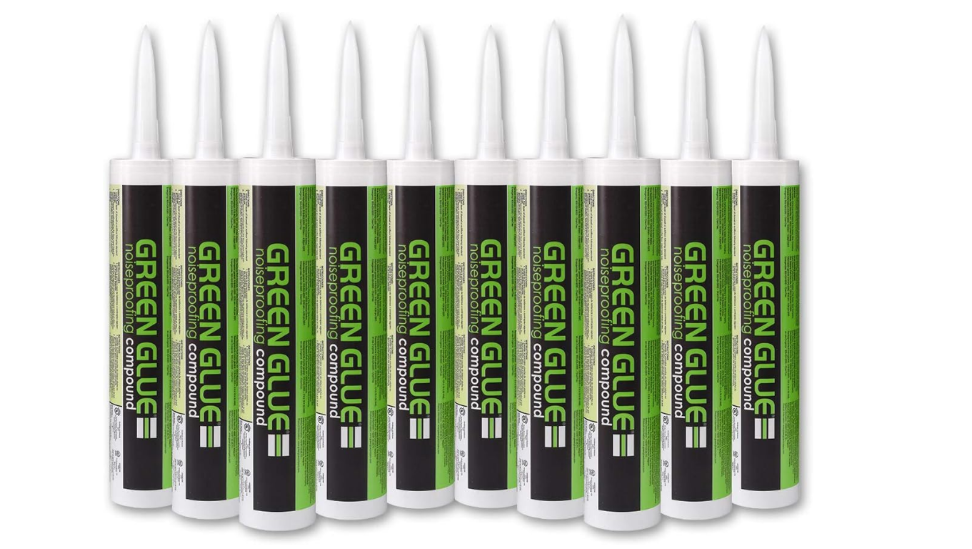 Green Glue noiseproofing compound tubes