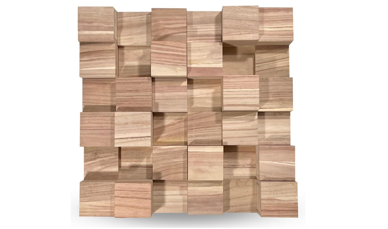 Wooden skyline acoustic diffuser panel